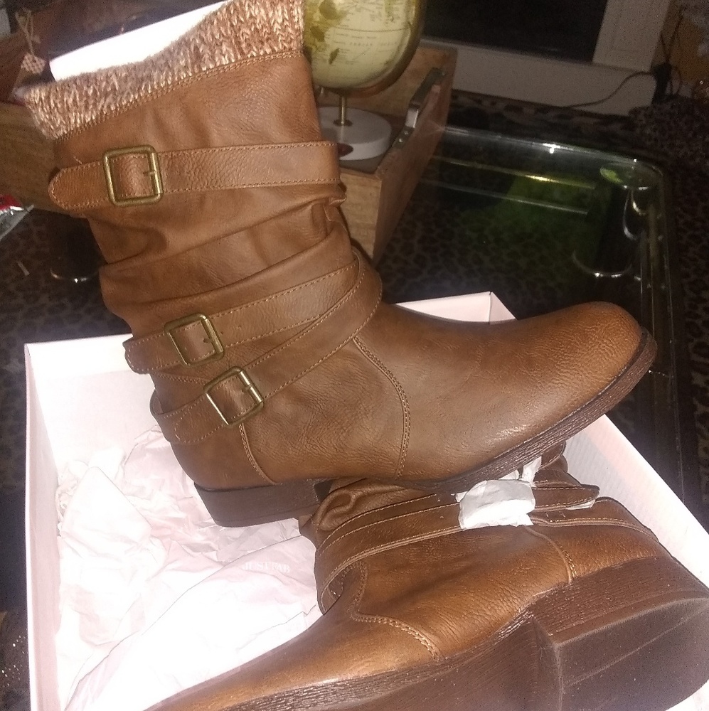 Leather Camel boot